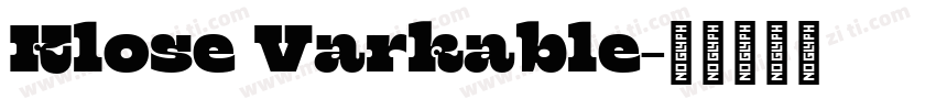 Klose Varkable字体转换